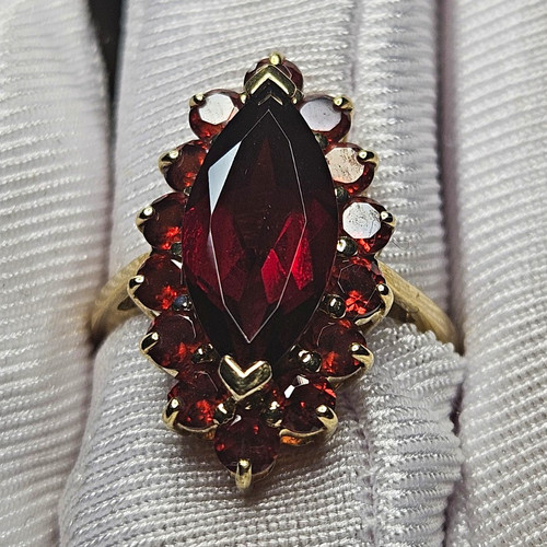Cluster ring gelbgold - 9, kt