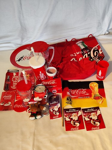 Coca cola konvolut fahne - coca, wm