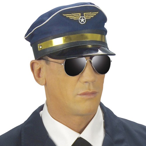 Piloten mütze hut blau - piloten, #