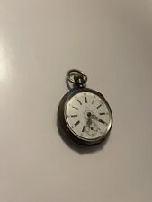 Vintage Damen Taschenuhr - Cilindre 10 Rubis - 800er Silber Voll Funktionsfähig 