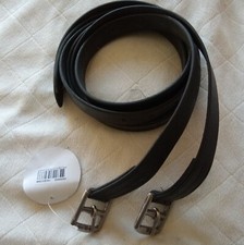 Steigbügelriemen aus Büffelleder. Edelstahlschnallen Erwachsene und Kinder Neu