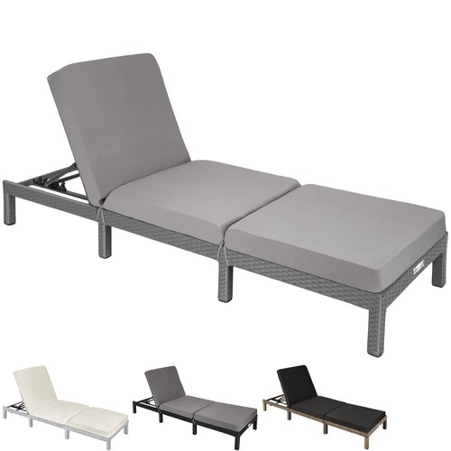 Rattan gartenliege sonnenliege - rattan,