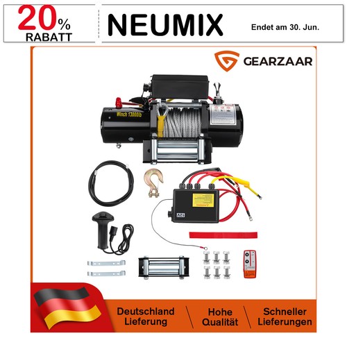 Elektrische seilwinde 13000lbs - elektrische,