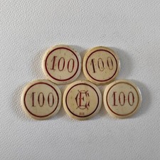 Paket 5 Wertmarken Wert 100