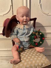 Antike Puppe Vollkopf off/