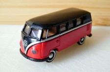 Brekina VW T 1a  Kombi   -Luxusbus schwarz/feuerrot-
