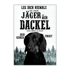 Schild DACKEL Langhaar Dog