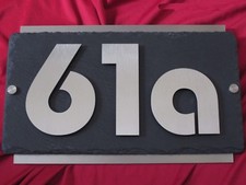 Hausnummer Edelstahl 3D