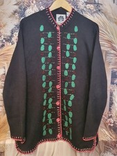 Storybook Knits 1x bestickte Strickjacke Weihnachten Design Vintage HSN exklusiv