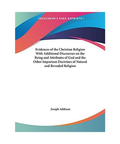 Evidences the christian - of,