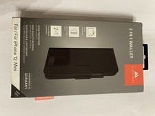 Black Rock 2in1 Booklet Tasche Book-Cover Hülle Smart Wallet für iPhone 12 mini