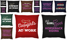 Pferde Sprüche Kissen - Deko Western Reiten - Cowgirl - Quarter - Paint - .....