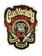Blechschild gas monkey - monkey, cm