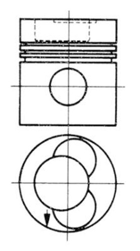 Kolben kolbenschmidt 92581620 - kolbenschmidt,