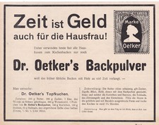 Dr. Oetker Werbung / Reklame 1910  Dr. A. Oetker -Fabrik - Bielefeld