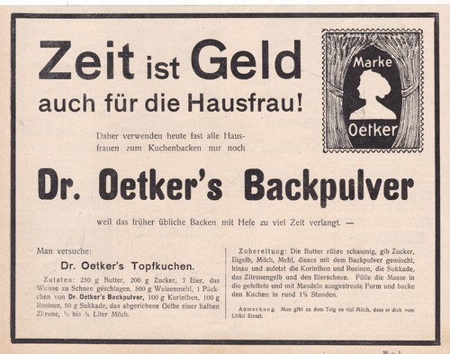 Oetker werbung reklame - dr.,