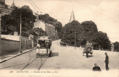 Cpa havre chemin de la - chemin,