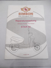 Reparaturanleitung Simson STAR 50 Automatik-Roller 1996 Original