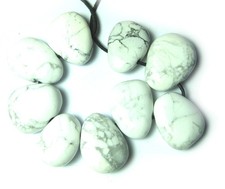 Trommelstein gebohrt Magnesit 500 g