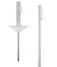 Kunststoffdrahtbügel Höhe 1,55m mit doppelter Fußstütze Packung mit 10 Stück Pul