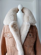 Jeansjacke Damen Pelzjacke