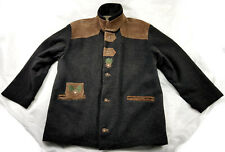 Solo Trachten Luxus-Ansitzjacke Bavarian Luxus-Loden-Leder Gr.60 XXXXL