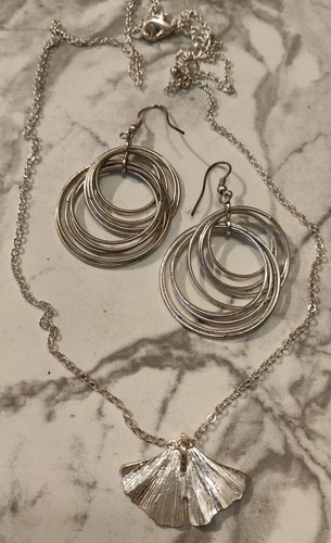 Set silber kette mit - set,