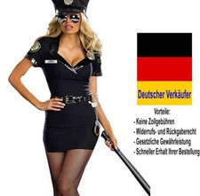 Deluxe damen polizei kostüm - polizei,