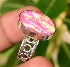 Größe 8 US Pink Feuer Opal