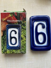 Hausnummer 6 Terrakotta Fließen Landhaus