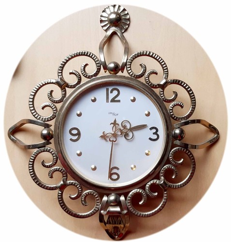 Vintage imhof wanduhr messing - vintage,