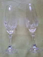 4 Bleikristall-Gläser / Sektgläser - Schott Zwiesel -  H: 20 cm Dm: 4,5