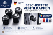 Ventilkappen Beschriftet