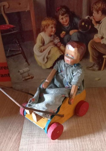 Antiker puppenwagen für - antiker,