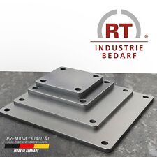 Stahlplatte Ankerplatte gelasert entgratet Kopfplatte Fußplatte Stahl