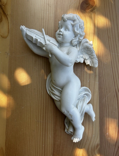 Dekofigur engel putto - engel/putto, weiß
