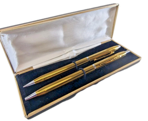 Vintage set stifte - set, goldfarben