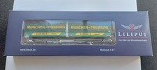 Liliput L235220  Containertragwagen Lgjss 571  Schenker DB IV Neu Ovp