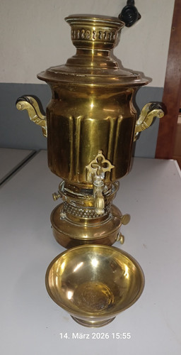 Antiker kohle samowar messing - kohle,