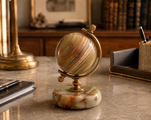 Onyx marmor globus weltkugel - onyx,