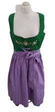 Waschdirndl von Wiesenkönig, Größe 42, Grün/Flieder 