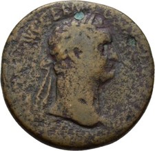 Rom Domitian As Bronze  27 mm/