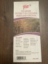 Straßenkarte USA Delaware Maryland Virginia District Columbia Roadmap Landkarte