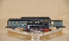Arnold Rapido - Spur N - Tenderlokomotive 0222 - mit drei Wagen - getestet - 