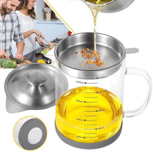 Glas fettbehälter - 1,5l,
