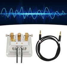 Morse Code Key Double Paddle Automatic Shortwave Portable CW Morse Telegrap