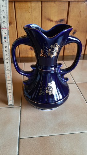 Vintage vase aus kobaltblauen - vase,