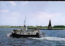 Ak Cuxhaven, MS Jan Cux an der Kugelbake, HADAG - 4251168