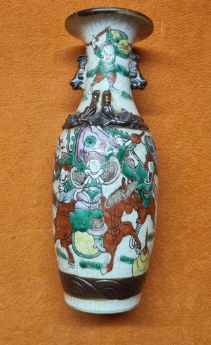Asiatische vase mit - asiatische,