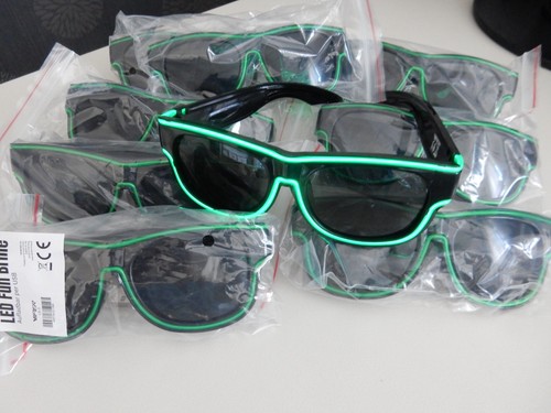 Stück led fun brille grün - 10,